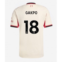 Liverpool Cody Gakpo #18 Uit tenue 2025-26 Korte Mouw